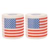 Homoyoyo American Flag Patterned Toilet Paper 2 Rolls 3-Ply 150 Sheets Each Flexible Thickened Design Printed Decorative Bathroom Tissue view 1