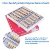 168 Pieces False Teeth Dental Complete Acrylic Resin Denture Teeth, 6 Sets Whole Teeth Synthetic Polymer Denture Tooth, 23 Shade A3 Upper + Lower Dental Materials for Replacement, DIY, or Halloween view 3