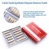 168 Pieces False Teeth Dental Complete Acrylic Resin Denture Teeth, 6 Sets Whole Teeth Synthetic Polymer Denture Tooth, 23 Shade A2 Upper + Lower Dental Materials for Replacement, DIY, or Halloween view 3