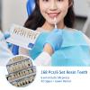 168 Pieces False Teeth Dental Complete Acrylic Resin Denture Teeth, 6 Sets Whole Teeth Synthetic Polymer Denture Tooth, 23 Shade A2 Upper + Lower Dental Materials for Replacement, DIY, or Halloween view 4