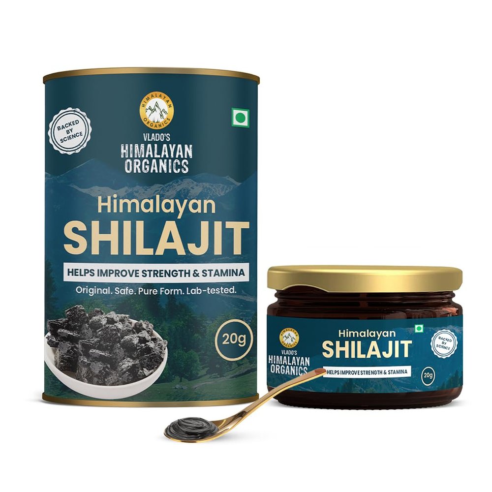 100% Pure Shilajit/Shilajeet Resin to Boost Performance, Endurance with Fulvic Acid & 85+ Trace Minerals Complex for Energy, Authentic Genuine Natural,and Most Potent I - 20g