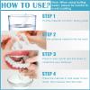 False Teeth Dentures Teeth for Upper and Lower, Nature and Comfortable Snap on Veneers Fake Teeth Veneers Temporary Cosmetic Teeth Veneers Protect Your Teeth and Regain Confident Smile view 3