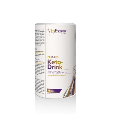 NuPrevento Keto-Drink - Ketogenic Meal Replacement - 750 g