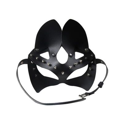 Goth Punk Personality Sexy Mask Role-Playing Mask Cosplay Mask Eye Mask Fox Mask Home Game Props (Black)