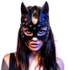 Goth Punk Personality Sexy Mask Role-Playing Mask Cosplay Mask Eye Mask Fox Mask Home Game Props (Black) view 4