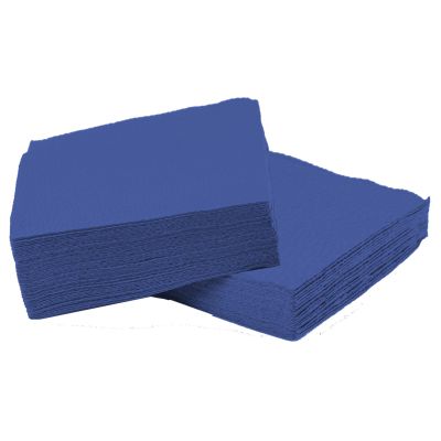 100-4-Fold 2-ply 33 x 33cm Luncheon Napkins for Parties and Event (Dark Blue)