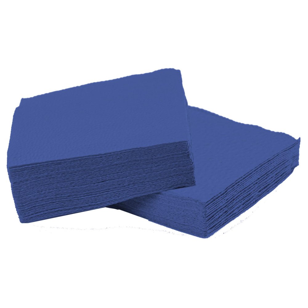 100-4-Fold 2-ply 33 x 33cm Luncheon Napkins for Parties and Event (Dark Blue)