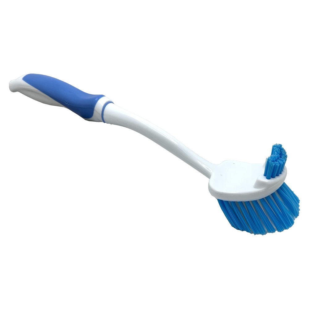 Rocky Mountain Goods Dish Brush - Brush for Washing Dishes and Scrubbing Pots, Pans, and Sink - Medium Bristles for Dishes, Stiff Bristles for Serious Scrubbing - Ergonomic and Comfortable