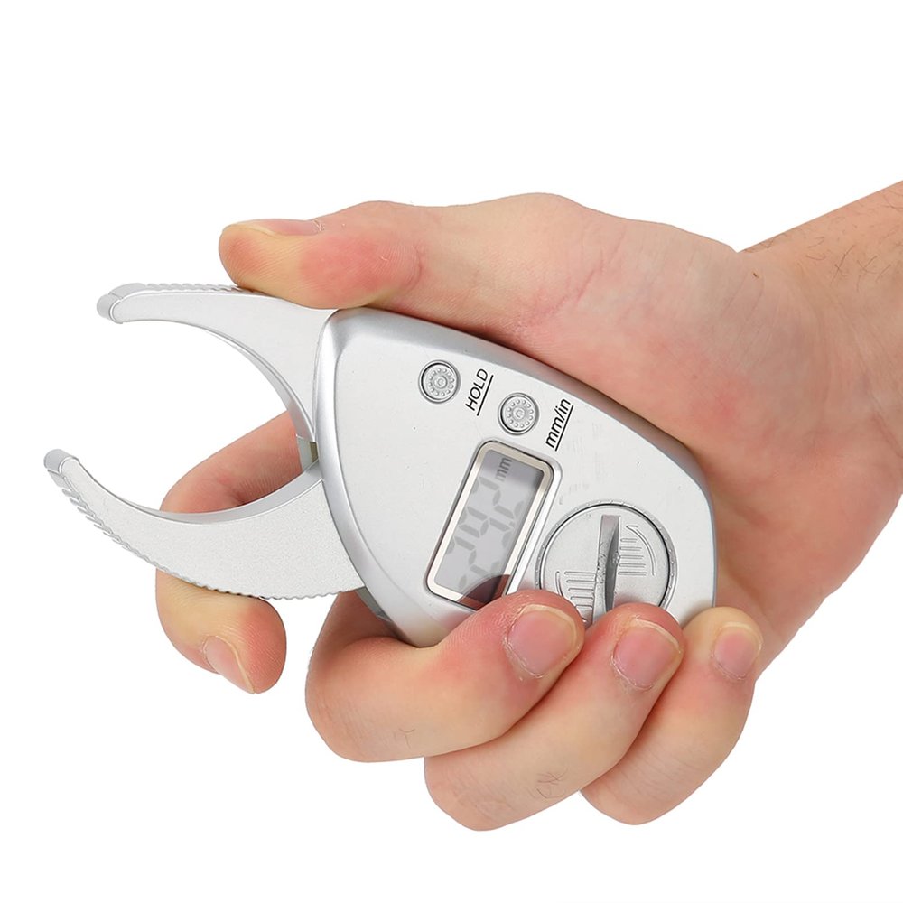 Tyenaza Body Fat Caliper, Portable Skin Fat Caliper, Digital Display High Accuracy Battery Powered Body Fat Measurement for Men and Women