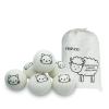 Dryer Balls Laundry Reusable, XL Wool Dryer Balls Cute Cat Face 6 Pack, Fabric Softener Ball, Extra Large Dryer Balls with Cat Pattern, Shorten Drying Time, Organic Wool - Dry 1000+ Loads view 1