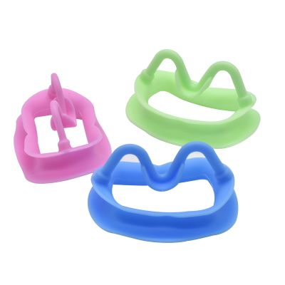 Angzhili 3 Pcs Silicone Mouth Opener, Dental Cheek Retractor for Teeth Whitening,Reusable Intraoral Lip Retractor (Multi-Colored)
