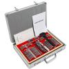 CGLYYDS 104pcs Optometry Box Trial Lens Case Set,Optometry Metal Rim Aluminium Case Kit Set with Optometry Test Trial Frame,Aluminum Case Visual Acuity Test Professional aluminium tray view 1