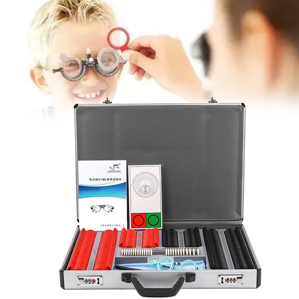 CGLYYDS 266pcs Professional Optometry Eye Equipment,Optical Trial Lens Frame,Ophthalmic Instrument Optical Trial Lens Set,Optometry Equipment Optician Tools