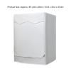 Washing Machine Cover Portable Waterproof Dustproof Sunscreen for Fully Automatic Washer Silvering Oxford Cloth Piping Zipper L view 2