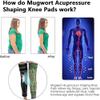 Kneeca Tourmaline Acupressure Self-Heating Shaping Knee Sleeve,3D High Elastic Knee Brace Support Compression Sleeve Wormwood Self-Heating Knee Pads (L, Black) view 3