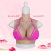 Women Fake, Soft Color 2 Simulated Fake Boobs Flexible Silicone for Crossdresser for Post Surgery Recovery (D Cup) view 2