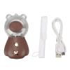 LEYT Nano Mist Sprayer, DC5V USB Interface 3 Minute Timing Cute Design Handheld Facial Mister for Home (Brown) view 4