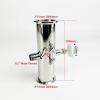ZIMAGU 2" (51mm) OD64mm Boka Reflux Head With 1/2" Male Thread And Thermowell Nipple Of Thermometer For,Reflux Column,SS304 (Color : 2) view 4