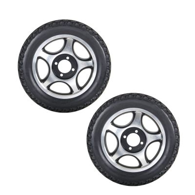 12 Inch Electric Wheelchair Rear Wheel Accessories, Model 12 1/2x 2 1/4, PU Solid Replacement Tires, Bearing 4.5cm(1 3/4inch),1 Pair