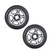 12 Inch Electric Wheelchair Rear Wheel Accessories, Model 12 1/2x 2 1/4, PU Solid Replacement Tires, Bearing 4.5cm(1 3/4inch),1 Pair view 1