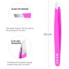 NARZ 1Pcs Professional Tweezer for Facial Hair Women & Men Stainless Steel Precision Tweezers for Ingrown Hair Tweezers for Men & Women (Shiny Pink) view 3