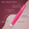 NARZ 1Pcs Professional Tweezer for Facial Hair Women & Men Stainless Steel Precision Tweezers for Ingrown Hair Tweezers for Men & Women (Shiny Pink) view 4