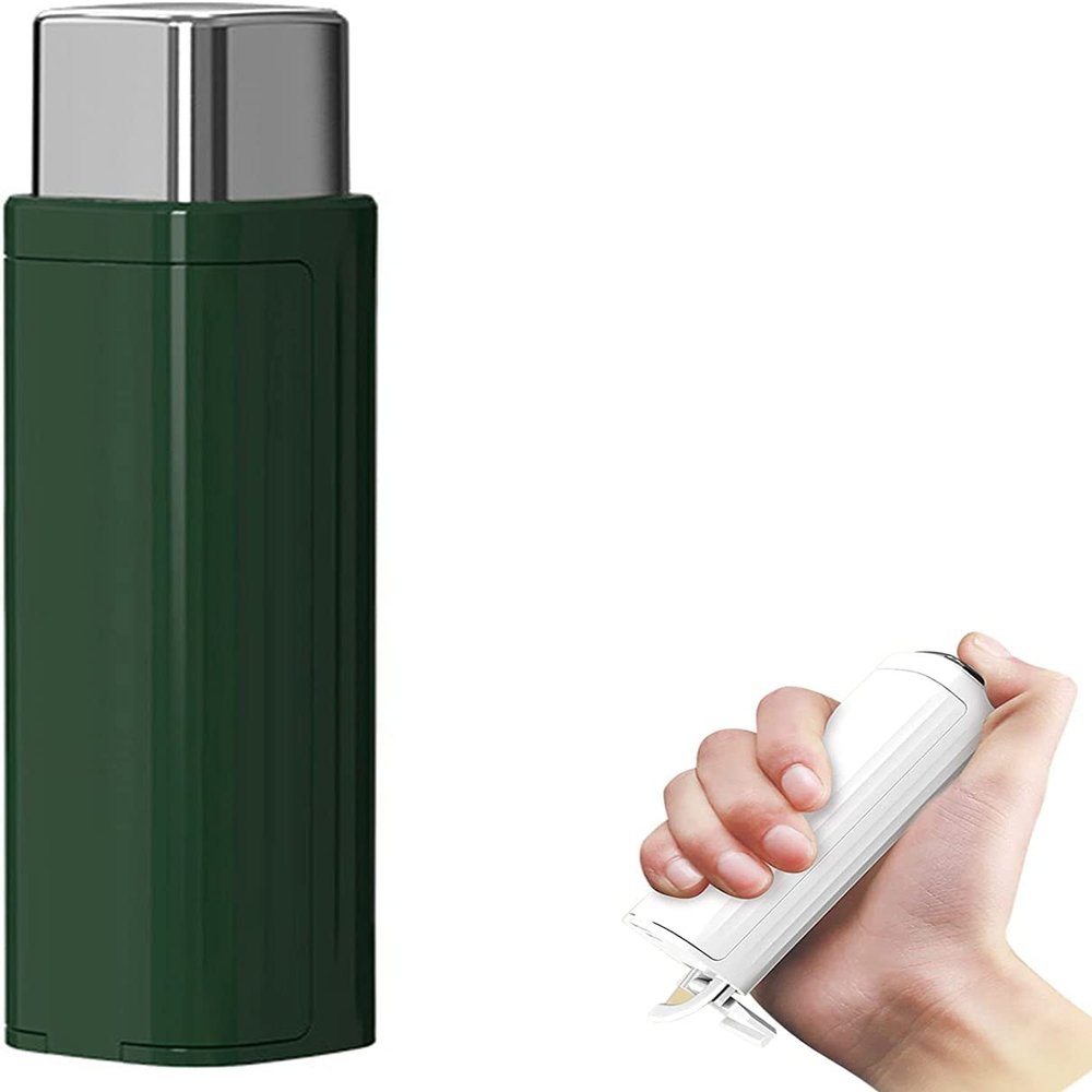 2023 New Travel Floss Case Automatic Portable Floss Dispenser,Refillable Dental Floss Box Picks Flossers for Dinners, Dating, Travel and Hotels,Cleaning Teeth and Oral Care Tool (Green)
