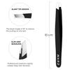 NARZ 1 Piece Professional Tweezer for Facial Hair Women & Men Stainless Steel Precision Tweezers for Ingrown Hair Tweezers for Men & Women (Shiny Black) view 3