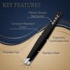 NARZ 1 Piece Professional Tweezer for Facial Hair Women & Men Stainless Steel Precision Tweezers for Ingrown Hair Tweezers for Men & Women (Shiny Black) view 4