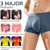 3PCS Energy Field Therapy Men Pants, Magnetic Underwear for Man, Cotton Boxer Men Briefs Breathable, Stretchy Soft B,L view 4