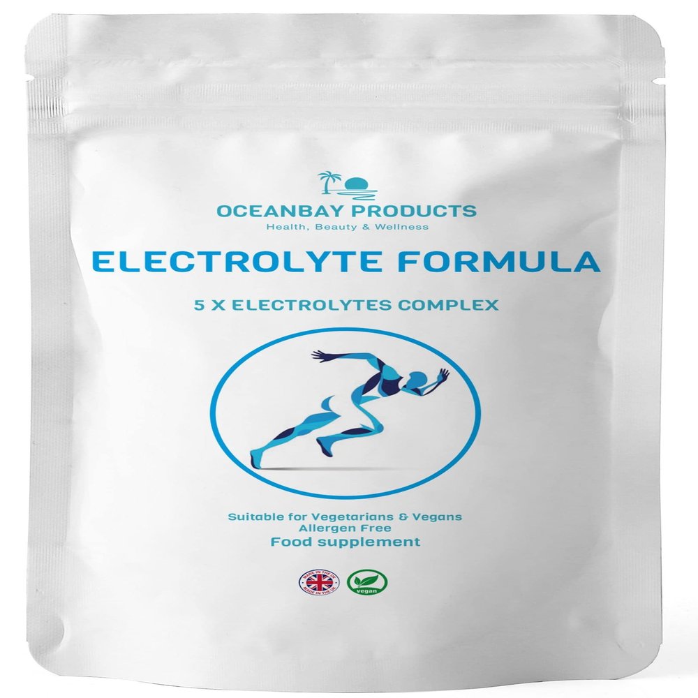 Electrolytes Formula 5 x Electrolytes Complex Potassium Calcium Magnesium Vegan Tablets Rehydrate and Replenish Essential Nutrients (360 x Tablets)