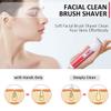 Electric Shaver for Women, Rechargeable Hair Removal Electric Razor USB Charging 5 in 1 Painless Shaver for Bikini Women Area/Nose/Armpit/Arm/Leg Hair Trimmer (Red) view 3