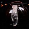 ZEDARO Natural Crystal Clear Quartz Pendant Crystal Single Crystal White Quartz Crystal Raw Stone Necklace view 2