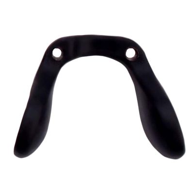 WEROFY Nose Pad Arm Holder,Replacement Metal Nose Pad Holder Nose Bridge,Black Silicone Eyeglass Nose Pad Replacement Screw-in Kids U Shaped Plastic Eyewear Nose Pad Arm