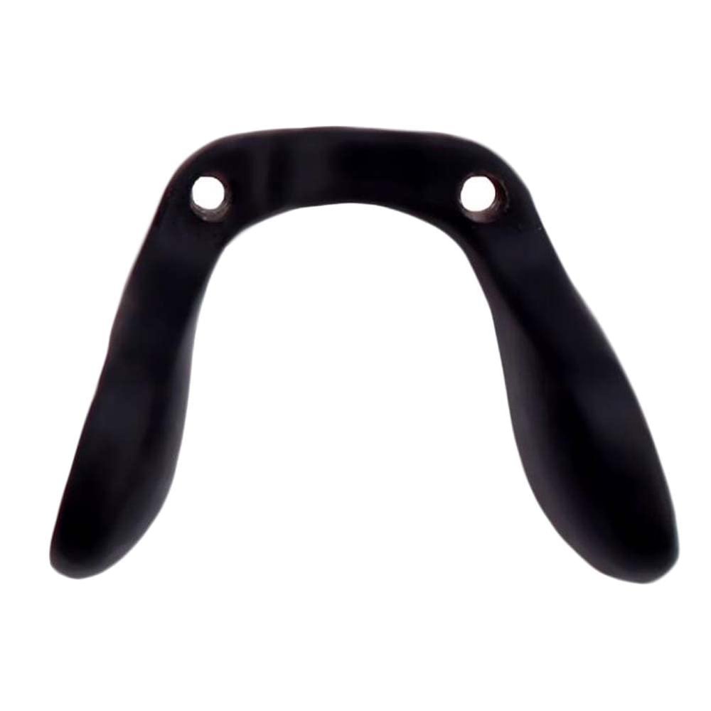 WEROFY Nose Pad Arm Holder,Replacement Metal Nose Pad Holder Nose Bridge,Black Silicone Eyeglass Nose Pad Replacement Screw-in Kids U Shaped Plastic Eyewear Nose Pad Arm