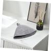 Beavorty Natural Sauna Hat Sauna Hats for Men Outdoor Saunas & Parts Sauna Hat Wool Felt Hats 2pcs Shower Cap House for Women and Men Gray Sauna Accessories view 4