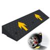 KADEUX 5 Inch Rise Curb Ramp, Threshold Ramp For Wheelchair, Rubber Car Slope Ramp, Anti-Slip Driveway Curb Ramps, Doorways/Sidewalk/Bike/Scooter/Vehicles Ramps (Size : 100x30x11cm) view 1