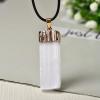 100% Natural Selenite Plaster Pendant Rock Mineral Specimen Stone Add DIY Gifts Souvenir 1PC,Selenite Gold,1pcs view 1