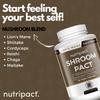 Mushroom Complex 6-in-1 Capsules  1800mg per Serving - Lions Mane with Reishi, Chaga, Cordyceps, Shiitake & Maitake  High Strength Vegan Supplement  60 Capsules  Nutripact Shroompact view 3