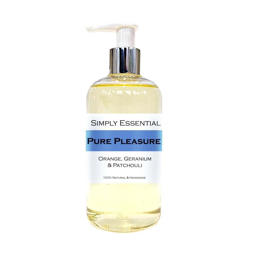 Simply Essential Pure Pleasure Shaving oil 250ml with Orange, Geranium & Patchouli essential oils reduce redness and irritations