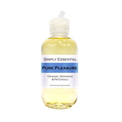 Simply Essential Pure Pleasure Shaving oil 100ml with Orange, Geranium & Patchouli essential oils reduce redness and irritations