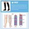 VARCOH Compression Socks for Women,Compression socks Men (S-4XL) Wide Plus Size Flight Socks for Women 20-30 mmHg Knee High Open Toe, Best for Improve Varicose Veins,Leg Blood Circulation (XXL,Black) view 4