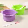 2pcs Wax Pot Liner, Petal Type Silicone Reusable Wax Warmer Liner with 2pcs Silicone Wax Spatula Non-Stick Wax Warmer Liners for 16 Oz Electric Waxing Kit (Purple, Green) view 3