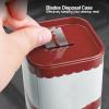 Blades Storage Box, Sharps Disposal Container Keep Neat Reusable Thicken Iron Detachable Cover for Home Use (Red) view 4