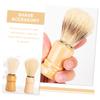 minkissy 10pcs Wood Handle Shaving Brush for Men Pig Bristle Beard Grooming Tool for Home and Travel Use Father's Day view 3