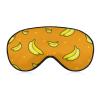Banana Pattern with Orange Sleep Mask Soft Blindfold Portable Eye Mask with Adjustable Strap for Men Women view 1