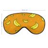 Banana Pattern with Orange Sleep Mask Soft Blindfold Portable Eye Mask with Adjustable Strap for Men Women view 2