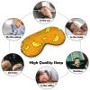 Banana Pattern with Orange Sleep Mask Soft Blindfold Portable Eye Mask with Adjustable Strap for Men Women view 4