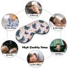 Blue Butterfly Sleep Mask Soft Blindfold Portable Eye Mask with Adjustable Strap for Men Women view 4