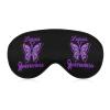 Butterfly Lupus Awareness Ribbon Sleep Mask Soft Blindfold Portable Eye Mask with Adjustable Strap for Men Women view 1